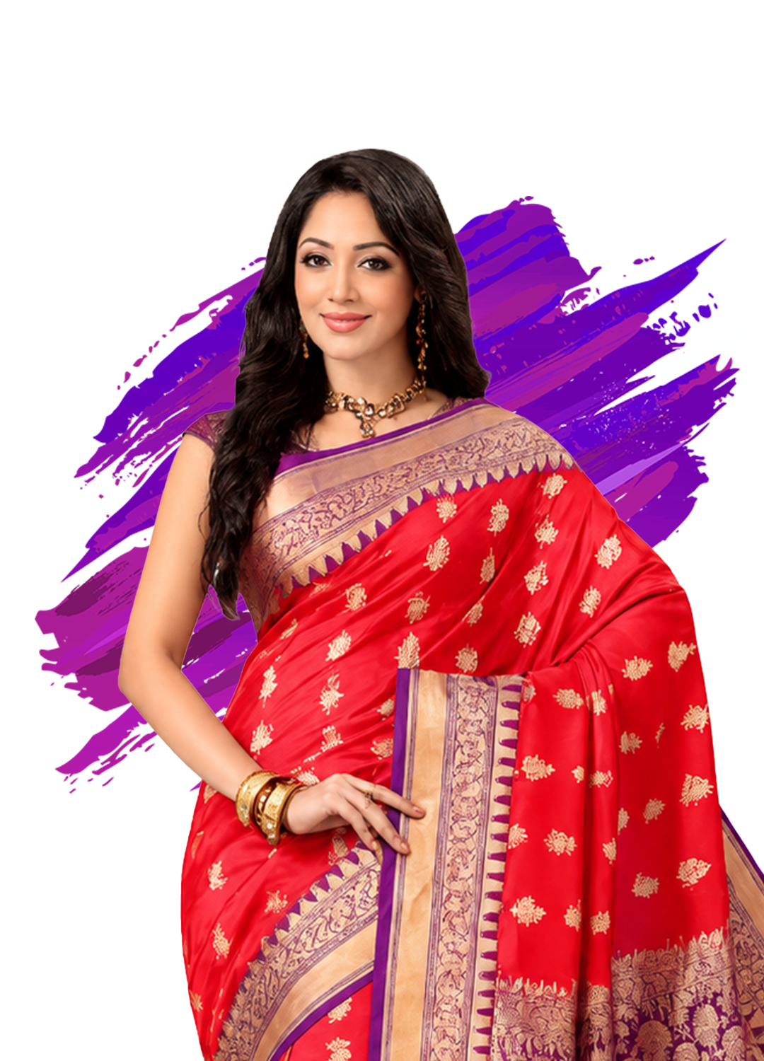 red-saree